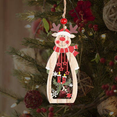 Wooden Christmas Tags Ornaments Christmas Wooden Pendant Tag