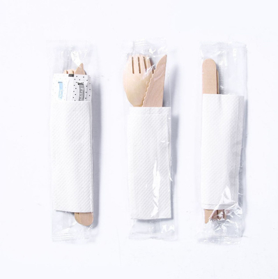 Premium Biodegradable bamboo eco-friendly disposable cutlery customized nature wooden utensils