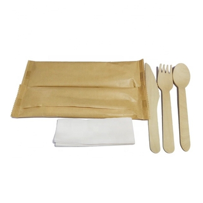 Premium Biodegradable bamboo eco-friendly disposable cutlery customized nature wooden utensils