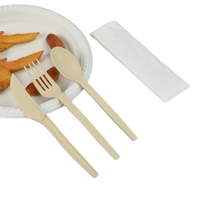 Corn Starch Disposable Knife And Fork Spoon Set Degradable Chinese And Western Tableware Fast Food Small Spoon Oem