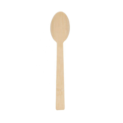 140 Mm Size Envirommentally Bamboo Spoon Natural Color For Restaurants Home And Kitchen