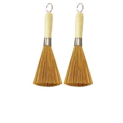 250mm Biodegradable Bamboo Brown Brushes In Kitchen Restaurants And Bars Practiced Tool