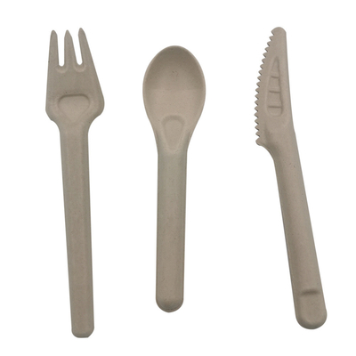 6.5'' Compostable Cutlery Sugarcane Bagasse Eco Friendly Disposable Forks 1000 Count