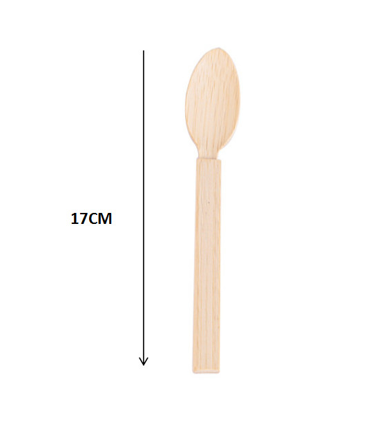 6.7inch Disposable Bamboo Cutlery Biodegradable Bamboo Spoons For Party